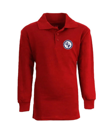 PSN Students' Long Sleeve Pique Polo  (Navy Blue only for 6th Graders)